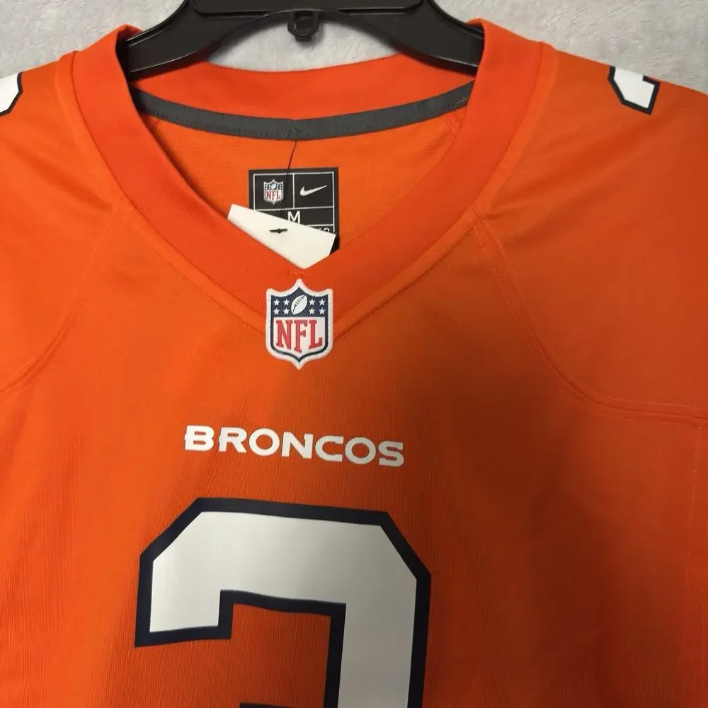 Nike NFL Denver Broncos Orange Football‎ Jersey Men’s M Russell Wilson #3 NWT